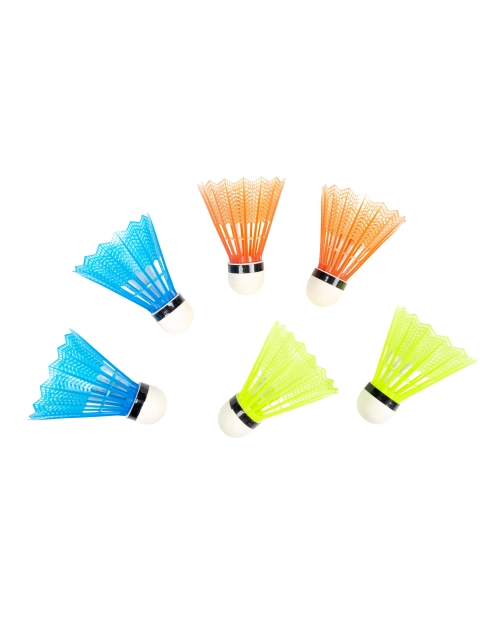 Zdjęcie: Lotki do badmintona 6 sztuk, kolorowe POLGAR