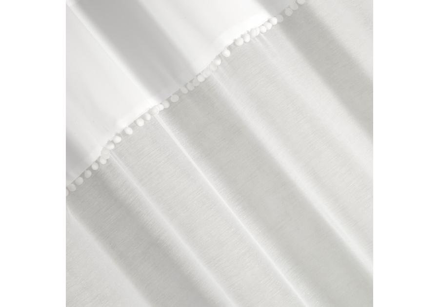 Zdjęcie: Zasłona Viki 140x250 cm biała na przelotkach EUROFIRANY