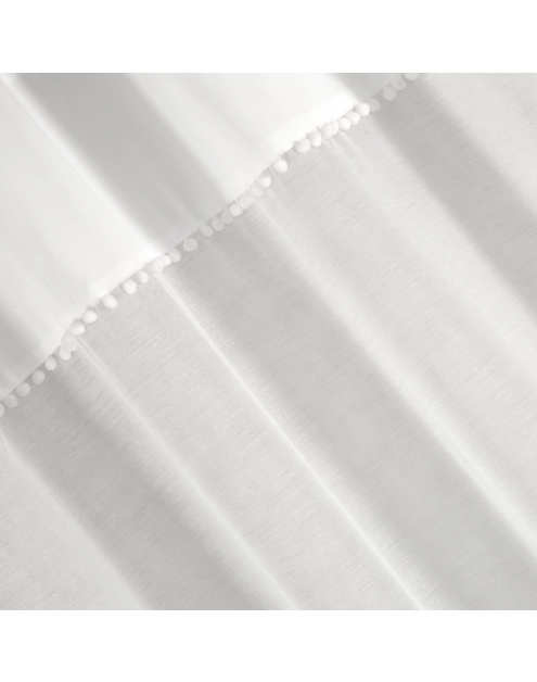 Zdjęcie: Zasłona Viki 140x250 cm biała na przelotkach EUROFIRANY