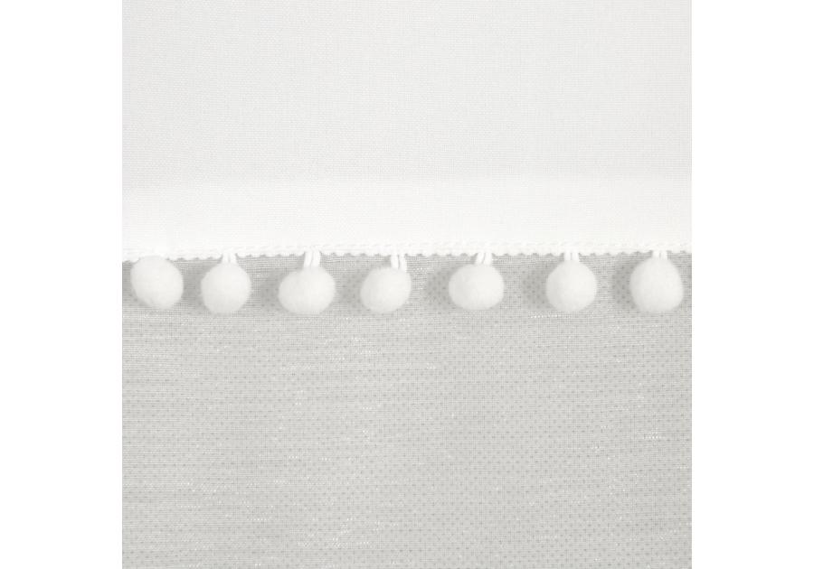 Zdjęcie: Zasłona Viki 140x250 cm biała na przelotkach EUROFIRANY