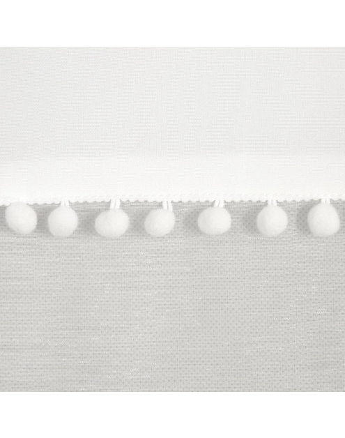 Zdjęcie: Zasłona Viki 140x250 cm biała na przelotkach EUROFIRANY