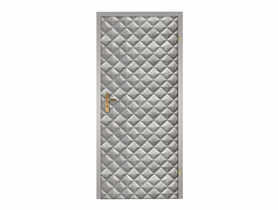 Tapicerka drzwiowa Karo srebrna drzwi 80/90 cm STANDOM