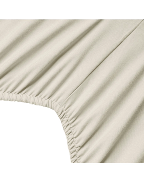 Zdjęcie: Prześcieradło z gumką mikrowłókno Soft 100x200+25 cm kremowe EUROFIRANY