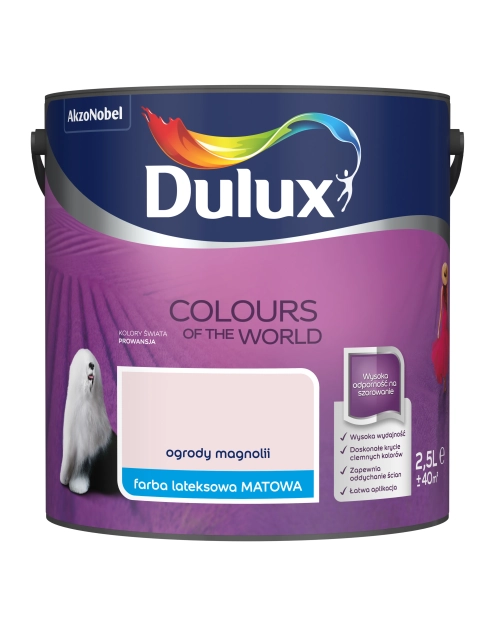 Zdjęcie: Farba do wnętrz Kolory Świata 2,5 L ogrody magnolii DULUX
