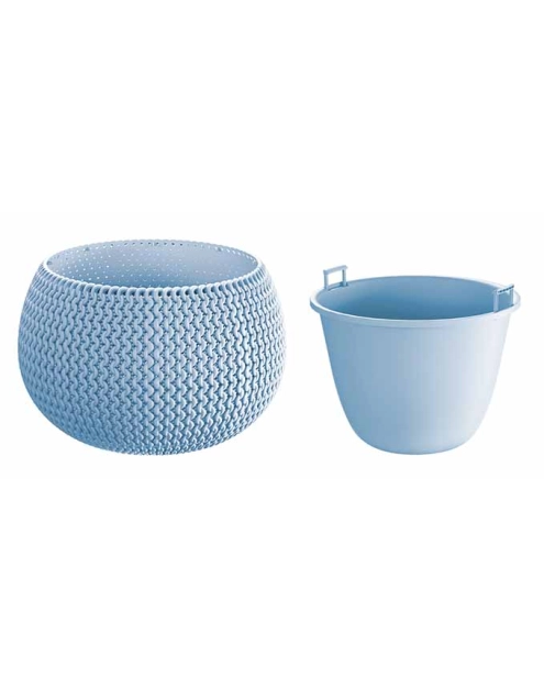Zdjęcie: Doniczka Splofy Bowl lodowy szary 37 cm PROSPERPLAST