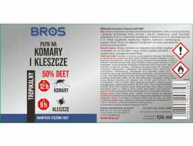 Płyn na komary i kleszcze 130 ml BROS