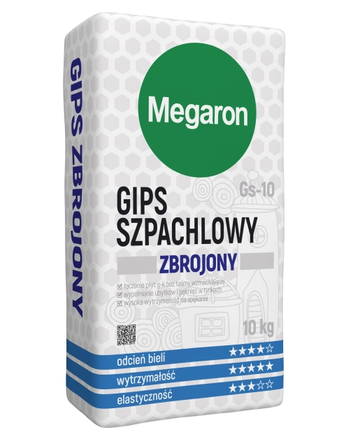 Zdjęcie: Gips szpachlowy Gs-10, 10 kg MEGARON