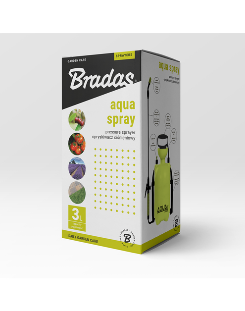 Zdjęcie: Opryskiwacz ciśnieniowy 3 L Aqua Spray Lime BRADAS