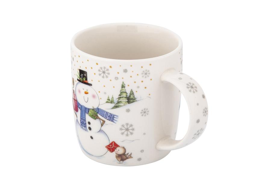 Zdjęcie: Kubek baryłka szeroka 400 ml dekoracja bałwanek ALTOM DESIGN