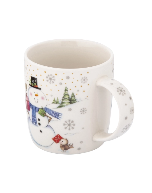 Zdjęcie: Kubek baryłka szeroka 400 ml dekoracja bałwanek ALTOM DESIGN