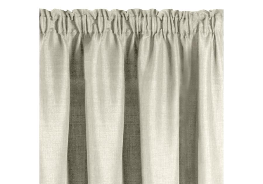 Zdjęcie: Zasłona Amelia 140x270 cm kremowa na taśmie EUROFIRANY