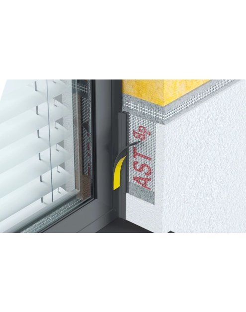 Zdjęcie: Listwa PVC BP13 MIDI L300 9/3 winchester, dylatacyjna, z siatką i z uszczelką BELLA PLAST