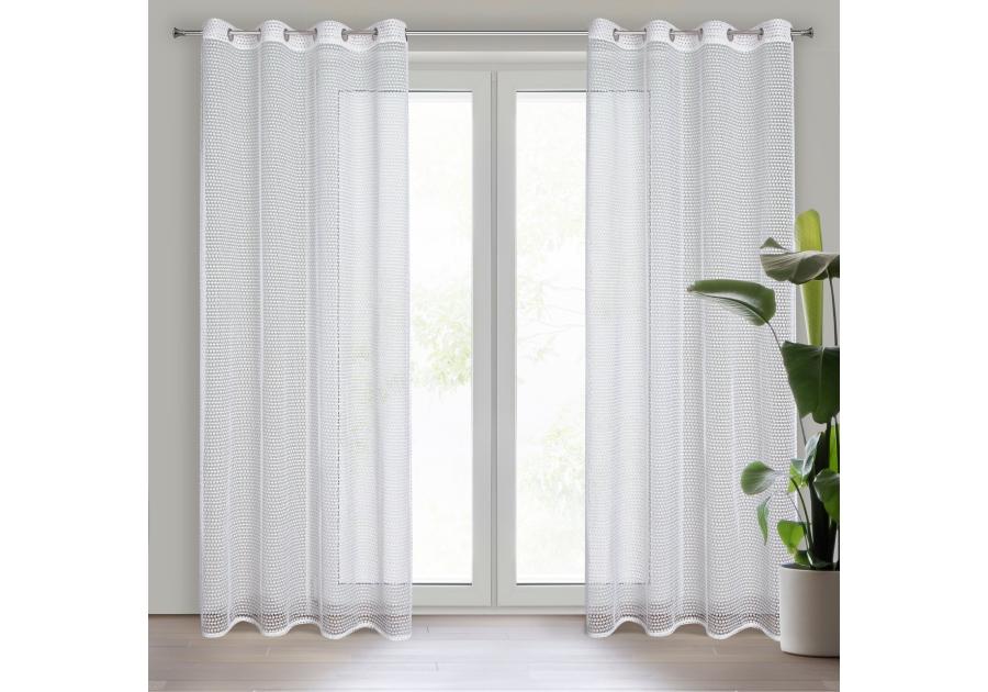 Zdjęcie: Firana gotowa Eva 140x250 cm biały EUROFIRANY
