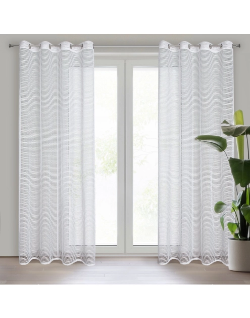 Zdjęcie: Firana gotowa Eva 140x250 cm biały EUROFIRANY