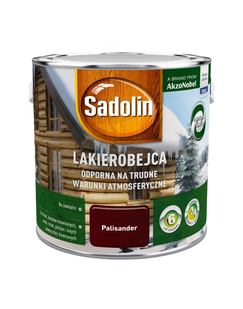 Zdjęcie: Lakierobejca odporna na trudne warunki atmosferyczne 2,5 L palisander SADOLIN