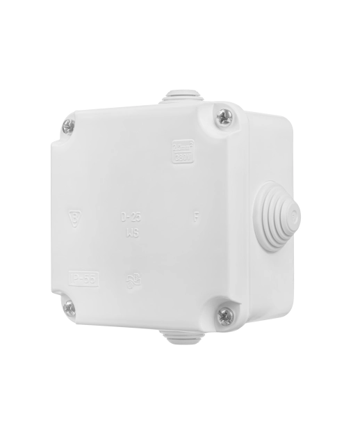 Zdjęcie: Puszka natynkowa hermetyczna 92x92x5 IP55 biały ELEKTRO-PLAST