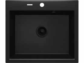 Zlewozmywak Andante nero granit 1K 600x520x210, space saver DEANTE