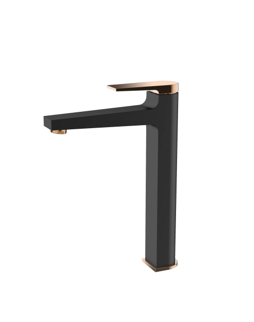 Zdjęcie: Wysoka bateria umywalkowa Midnight INVENA