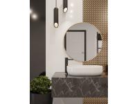 Zdjęcie: Wysoka bateria umywalkowa Midnight INVENA