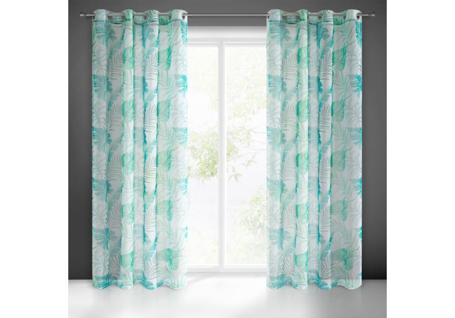 Zdjęcie: Zasłona gotowa Naira 140x250 cm turkusowy EUROFIRANY