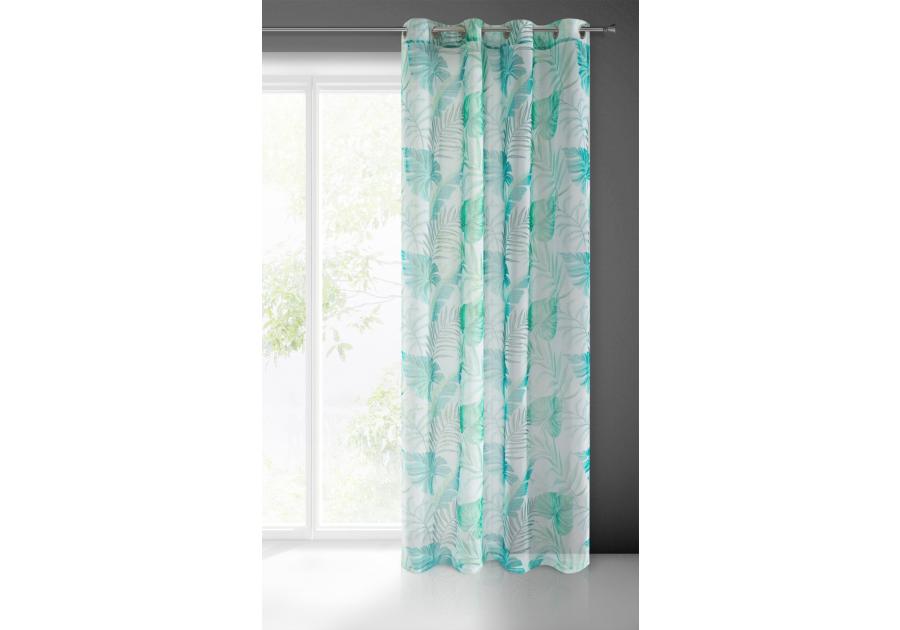 Zdjęcie: Zasłona gotowa Naira 140x250 cm turkusowy EUROFIRANY