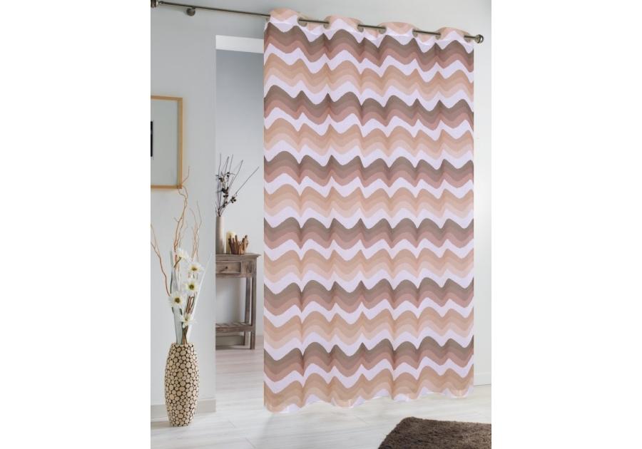 Zdjęcie: Zasłona dekoracyjna Patos 140x250 cm brąz CKR/LASHER