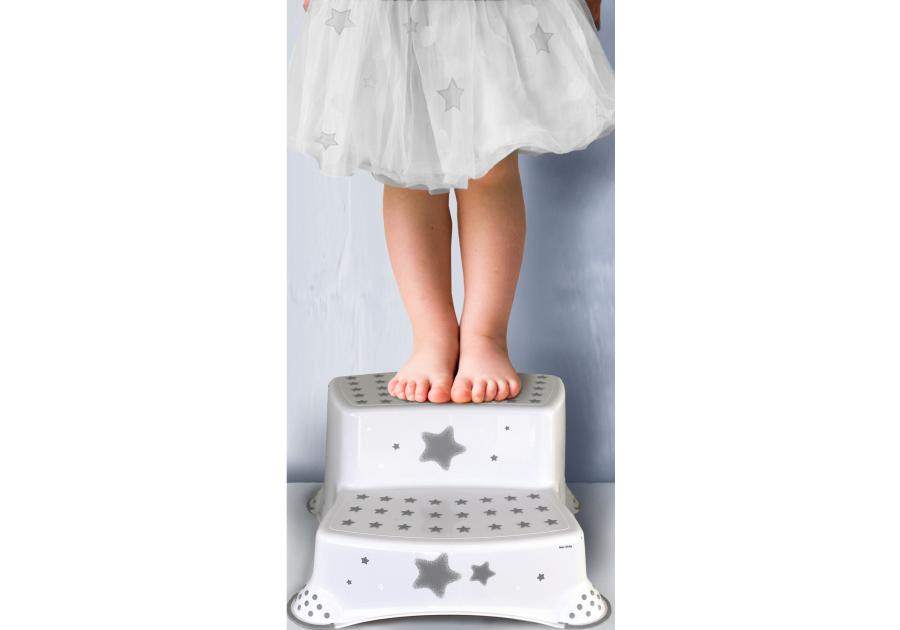 Zdjęcie: Podest dziecięcy Igor stars dwustopniowy z funkcją antypoślizgową biały KEEEPER