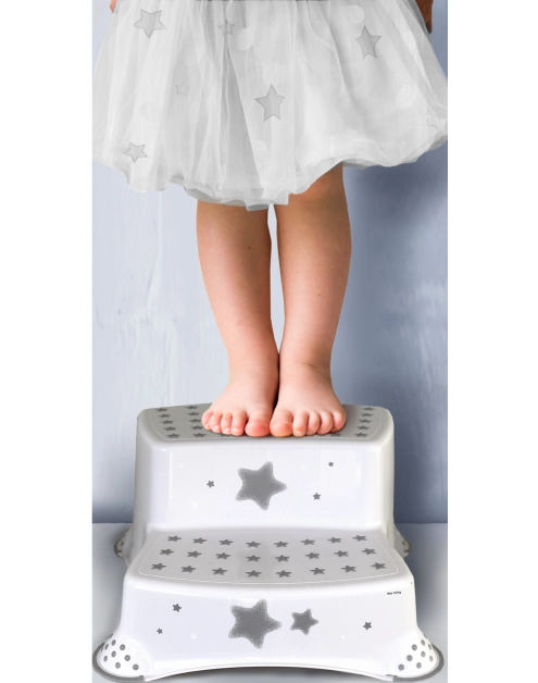 Zdjęcie: Podest dziecięcy Igor stars dwustopniowy z funkcją antypoślizgową biały KEEEPER