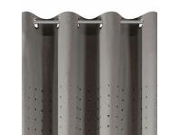 Zdjęcie: Zasłona Megan 140x250 cm stalowa na przelotkach EUROFIRANY