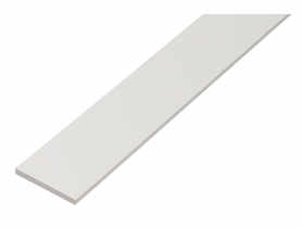 Płaskownik z tworzywa sztucznego 2x100 cm - 2 mm biały GAH ALBERTS