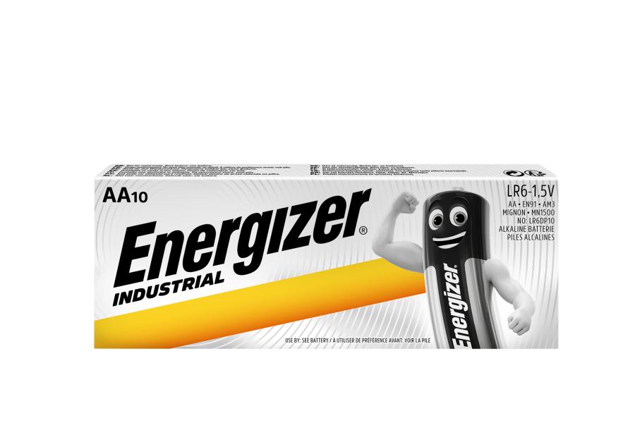 Zdjęcie: Baterie alkaliczne Industrial AA LR6 1,5 V 10 sztuk ENERGIZER