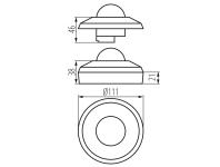 Zdjęcie: Czujnik obecności Sento-O-WT-B/B KANLUX