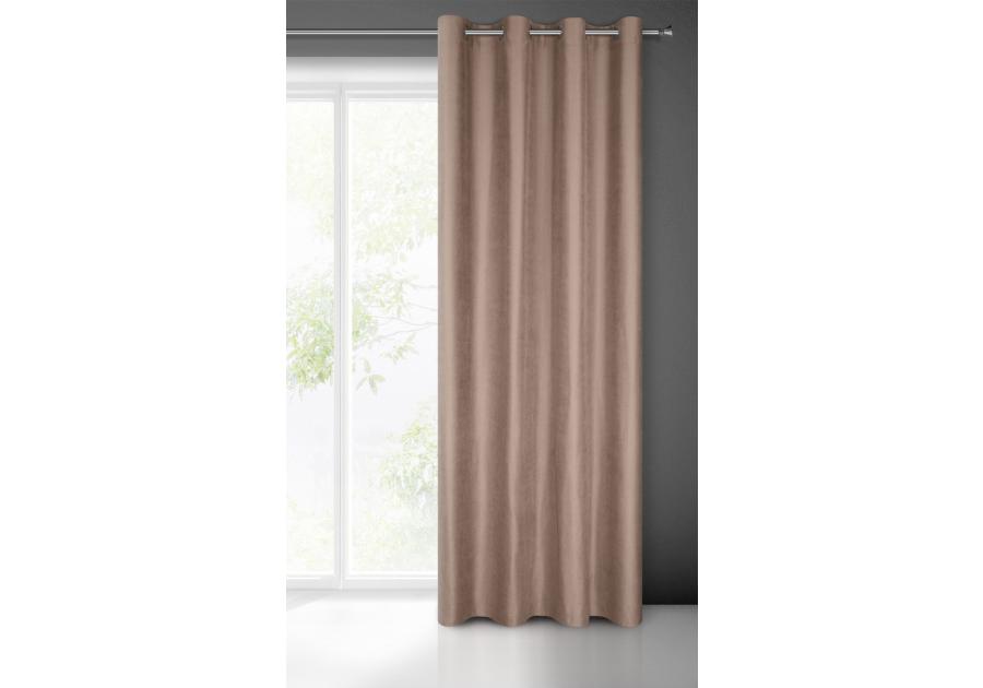 Zdjęcie: Zasłona gotowa Ada 140x250 cm brązowy EUROFIRANY