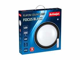 Plafon LED Aje-Focus Black + pilot ACTIVEJET