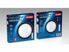 Plafon LED Aje-Focus Black + pilot ACTIVEJET