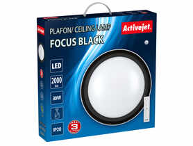Plafon LED Aje-Focus Black + pilot ACTIVEJET