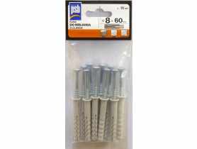 Kołek szybkiego montażu 8x60 mm z lejkiem - 10 szt. SILA