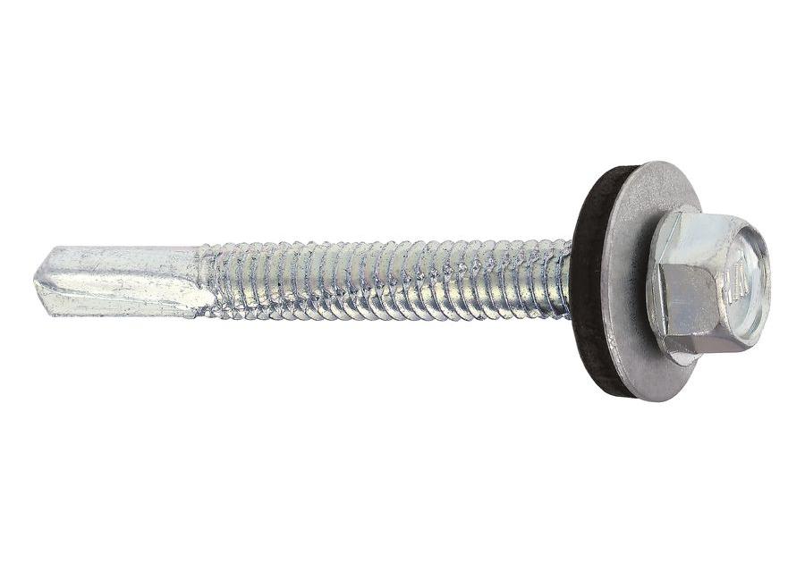 Zdjęcie: Wkręt samowiercący z podkładką EDPM WSS-55x32 mm - 100 szt. WKRĘT-MET