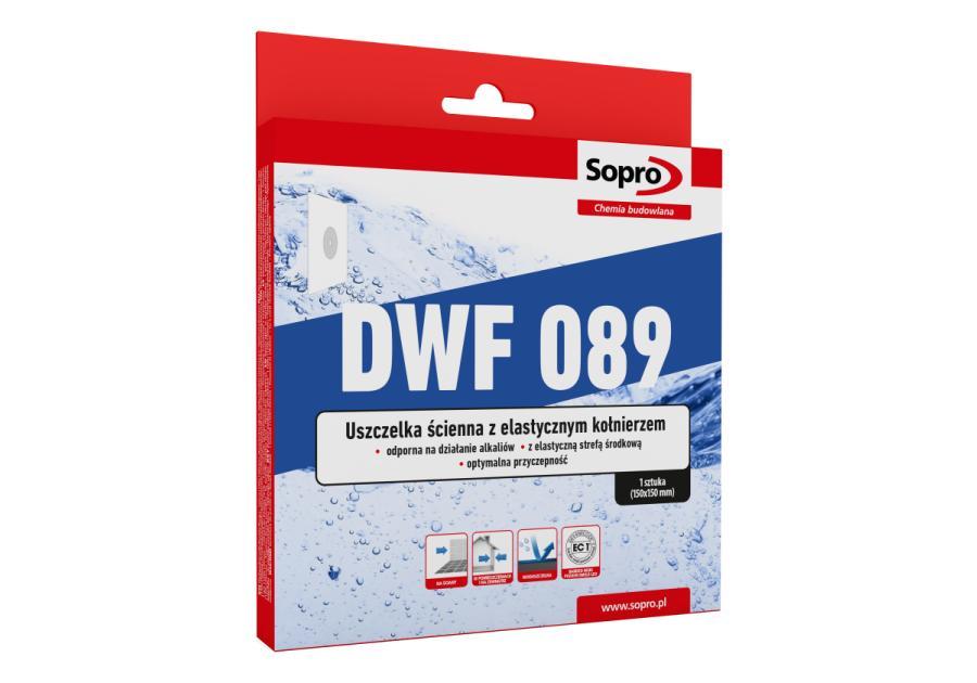 Zdjęcie: Uszczelka ścienna z elastycznym kołnierzem DWF 089 150 x 150 mm SOPRO