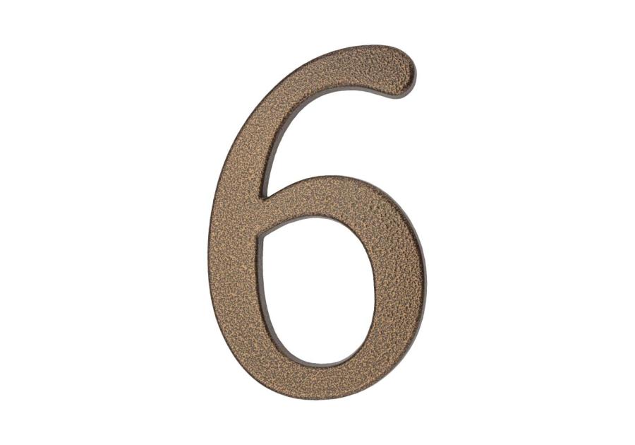 Zdjęcie: Cyfra aluminiowa 6 lub 9 złoty brąz 190 mm METRO