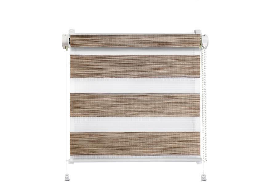 Zdjęcie: Roleta mini dzień i noc Click Naturale 52x140 cm brąz MARDOM