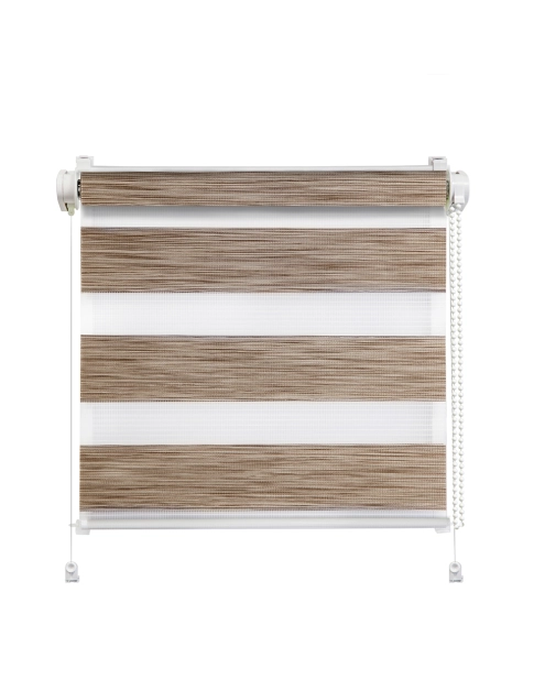 Zdjęcie: Roleta mini dzień i noc Click Naturale 52x140 cm brąz MARDOM