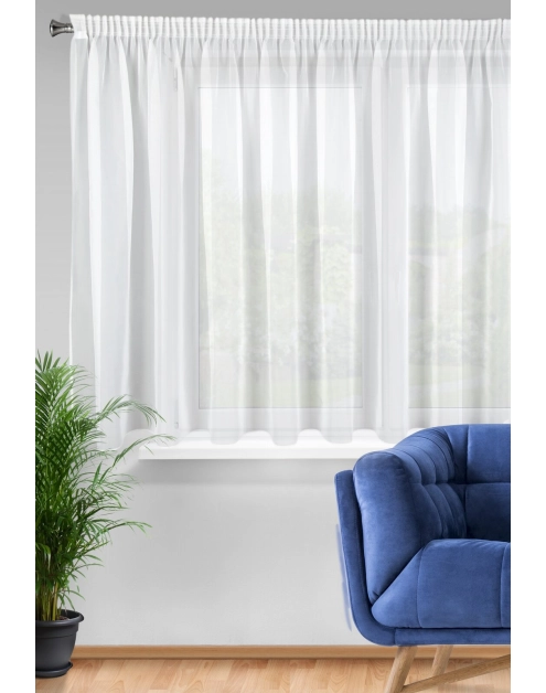 Zdjęcie: Firana gotowa Lucy na taśmie 300x160 cm biały EUROFIRANY
