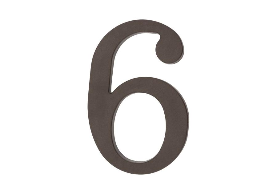 Zdjęcie: Cyfra 6 lub 9 plastikowa brązowa 180 mm METRO