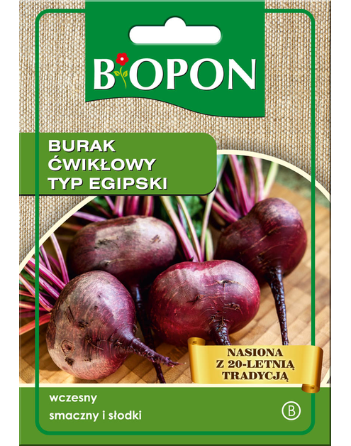 Zdjęcie: Burak ćwikłowy typ egipski 15 g BIOPON