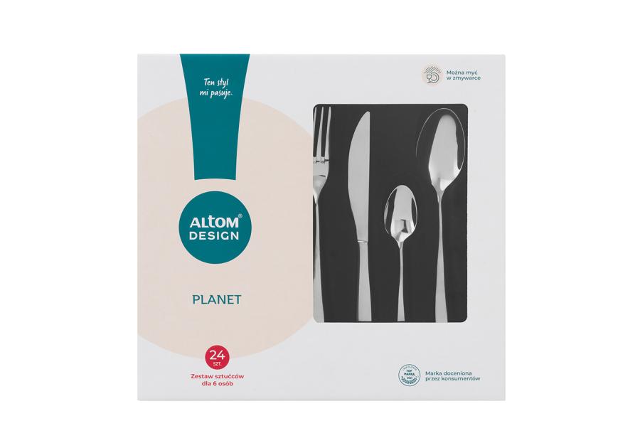 Zdjęcie: Zestaw sztućców 24 elementy w pudełku flok Planet ALTOMDESIGN
