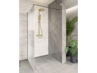 Zdjęcie: Deszczownia z baterią natryskową Alonia złoto szczotkowane INVENA