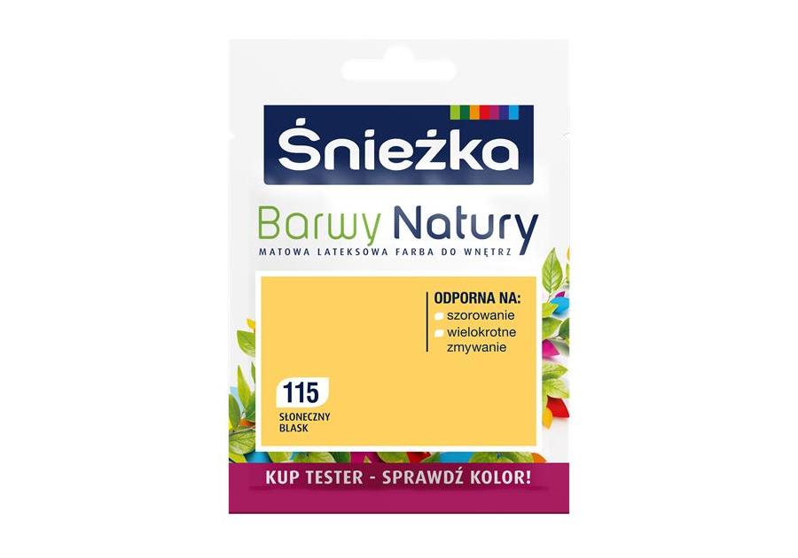 Zdjęcie: Tester koloru Barwy Natury słoneczny blask 115 25 ml ŚNIEŻKA