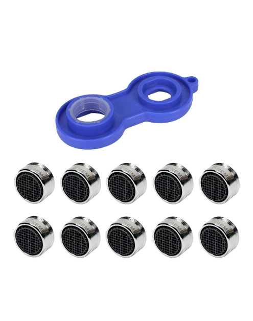 Zdjęcie: Zestaw aeratorów M24 antykamiennych, z kluczem 10 sztuk TYCNER