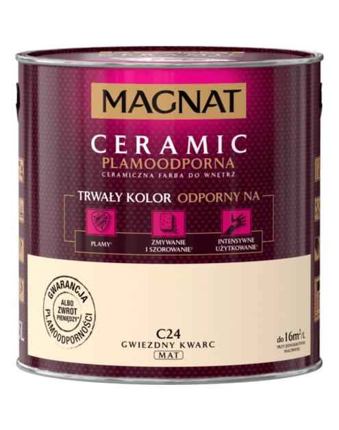 Zdjęcie: Farba ceramiczna 2,5 L gwiezdny kwarc MAGNAT CERAMIC